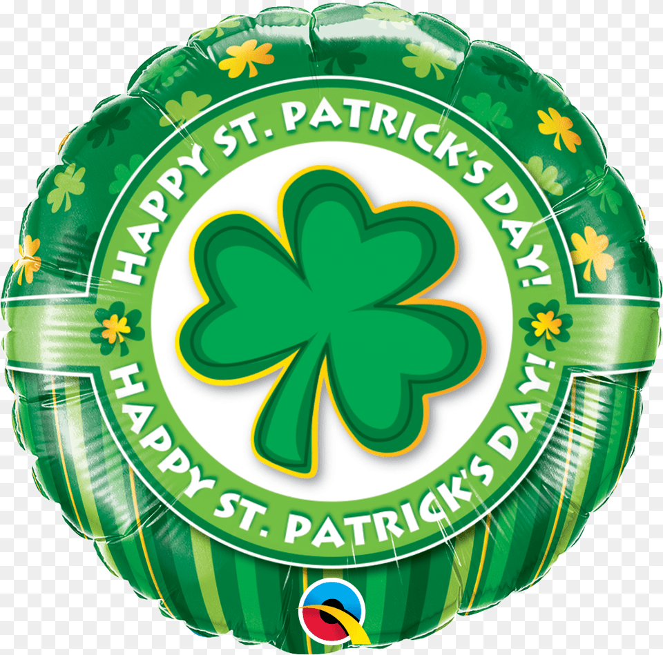 Happy St Patricks Day Foil Balloon 1pc Clipart 600x593 Happy St Patrick39s Day Round Large, Logo Free Png