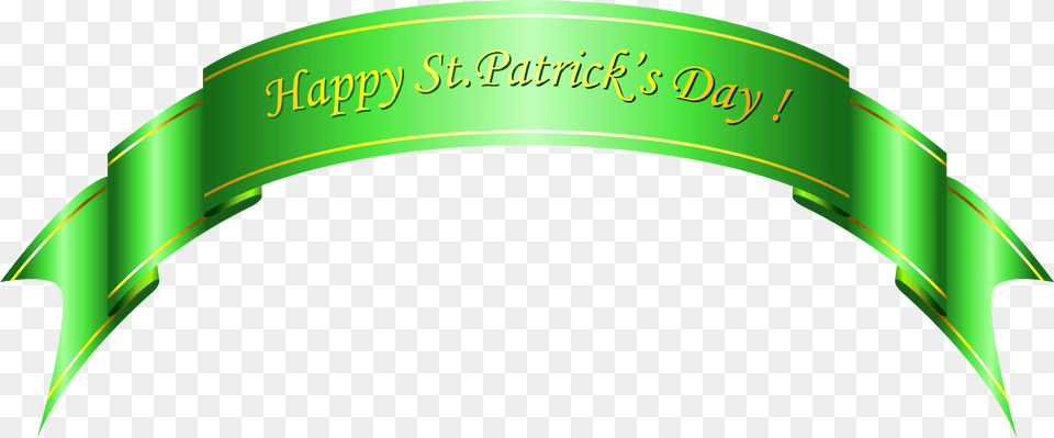 Happy St Patricks Day Green Banner Clipart Happy St Patricks Day Banner, Logo Free Png Download