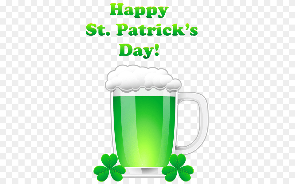 Happy St Patricks Day Green Pint, Cup, Glass, Alcohol, Beer Free Transparent Png