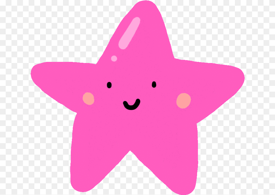 Happy Star Sticker By Lily U0026 Asa Clipart Full Size Clipart Hot Pink Star Clipart, Star Symbol, Symbol Png