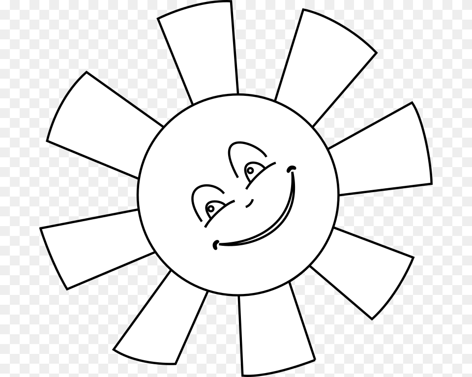 Happy Sun Clip Art With Great Big Smile Kootation, Stencil, Logo, Face, Head Png Image
