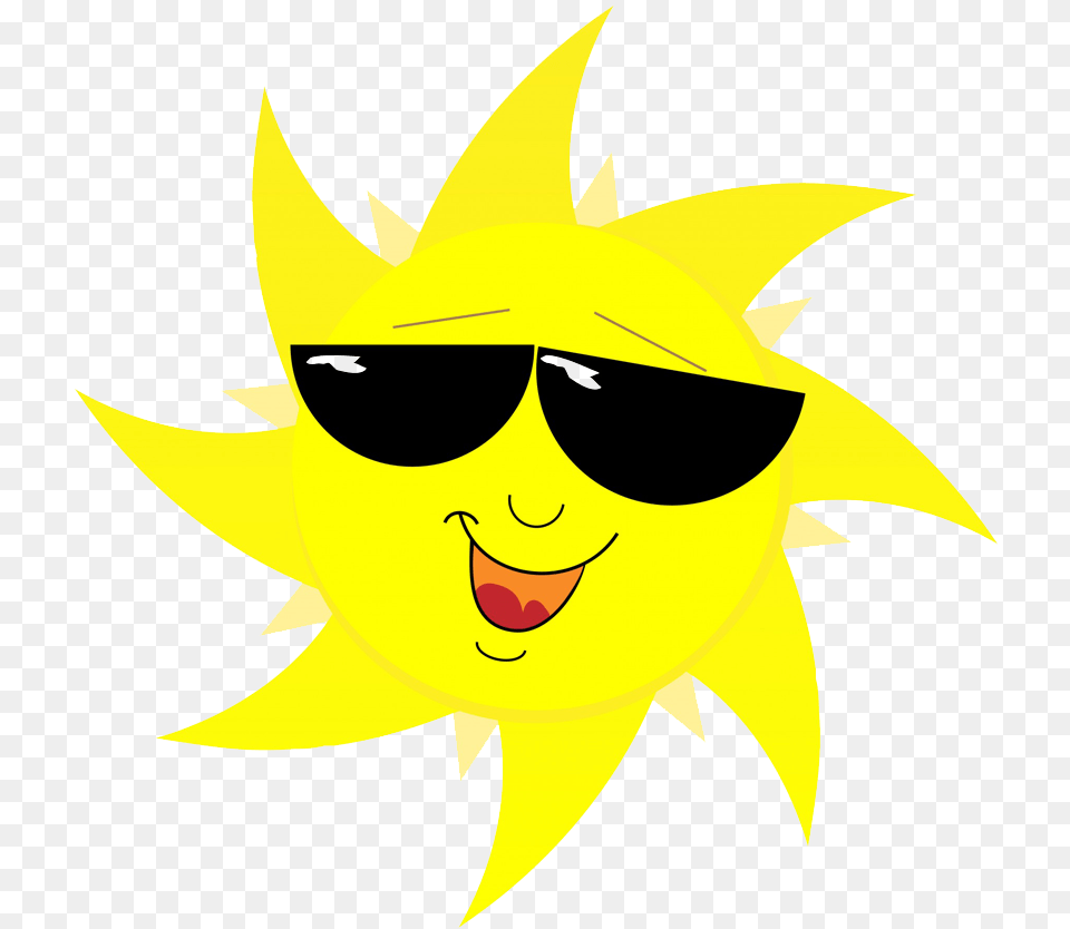 Happy Sun Wearing Sunglasses Sun With Sunglasses, Accessories, Face, Head, Person Png