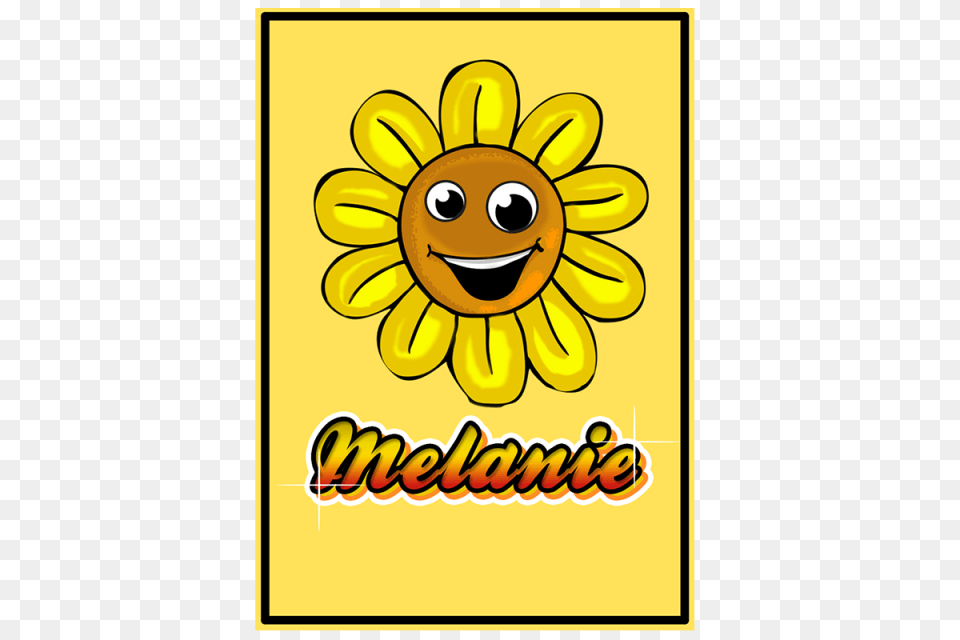 Happy Sunflower Smiling Sunflower Yellow Smile, Envelope, Greeting Card, Mail, Flower Png Image