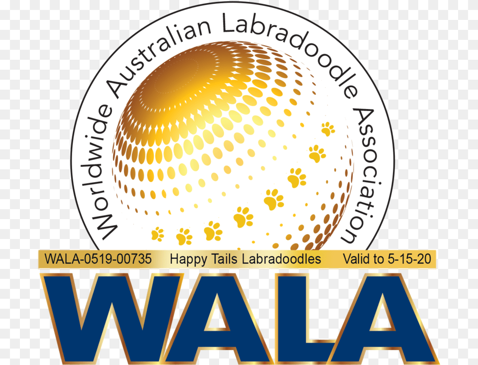 Happy Tails Wala Logo Big Rock Labradoodles, Sphere, Advertisement, Poster Png Image