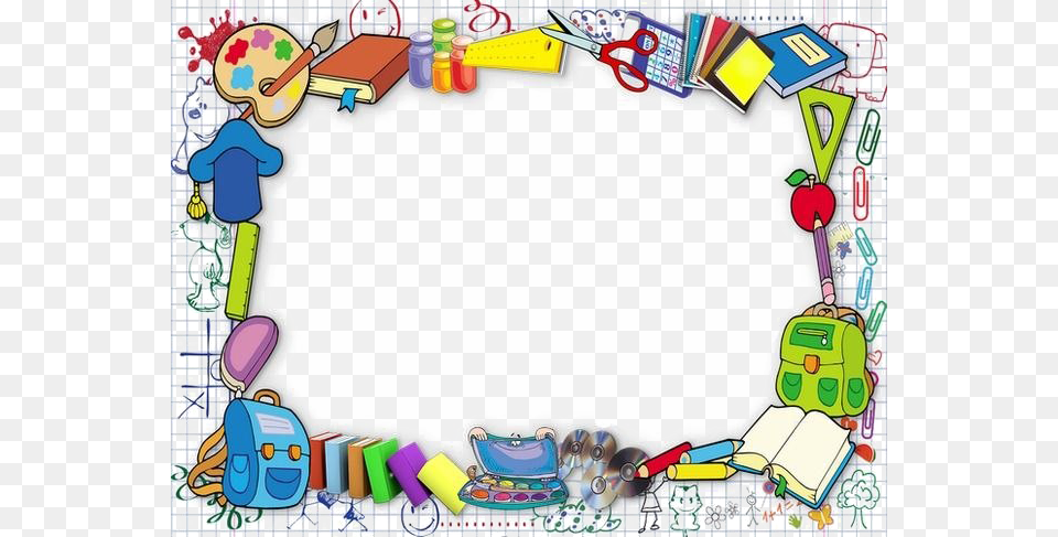 Happy Teachers Day Vector Image Photo Border For Teachers Day, Scissors, Play Area Free Png Download