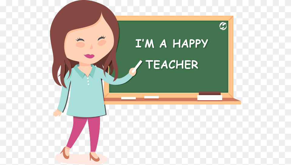 Happy Teachers Happy School Cbest Math Success Basic Math Knowledge For New Teaching, Blackboard, Female, Person, Child Free Transparent Png