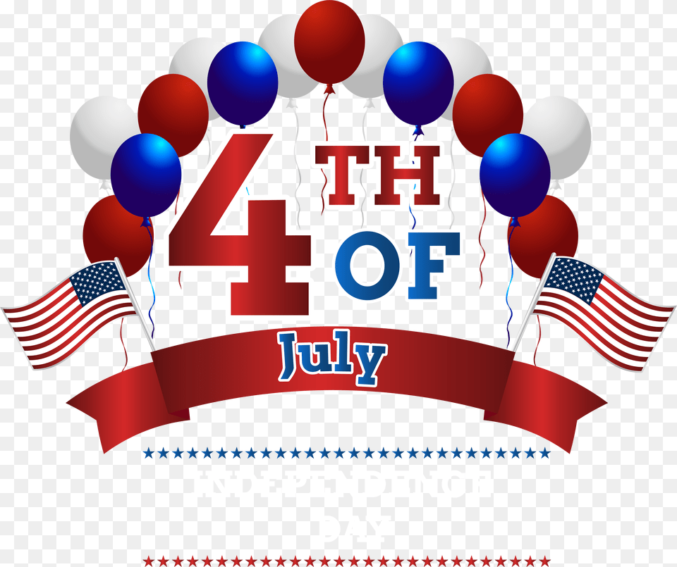 Happy Th Clip Art Image Of 4th Of July Background, Advertisement, Poster, Balloon Png