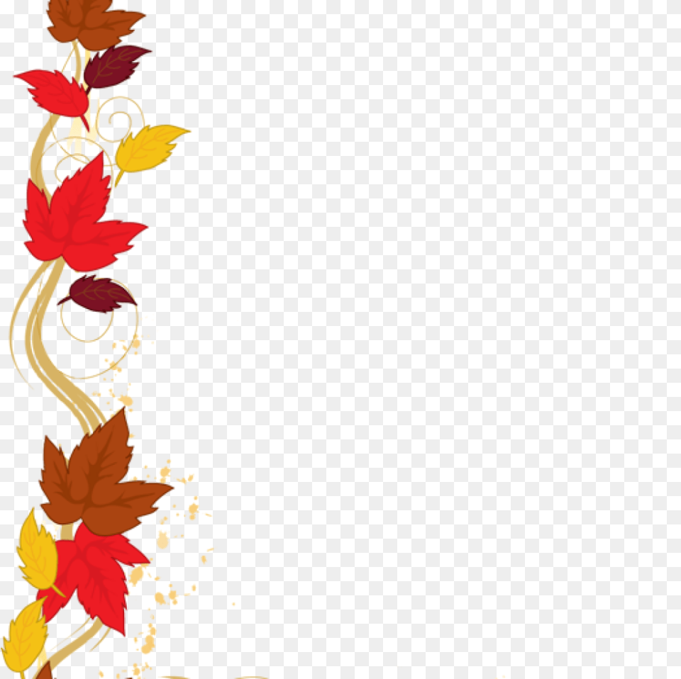 Happy Thanksgiving Clip Art Borders All About Clipart, Floral Design, Graphics, Leaf, Pattern Png