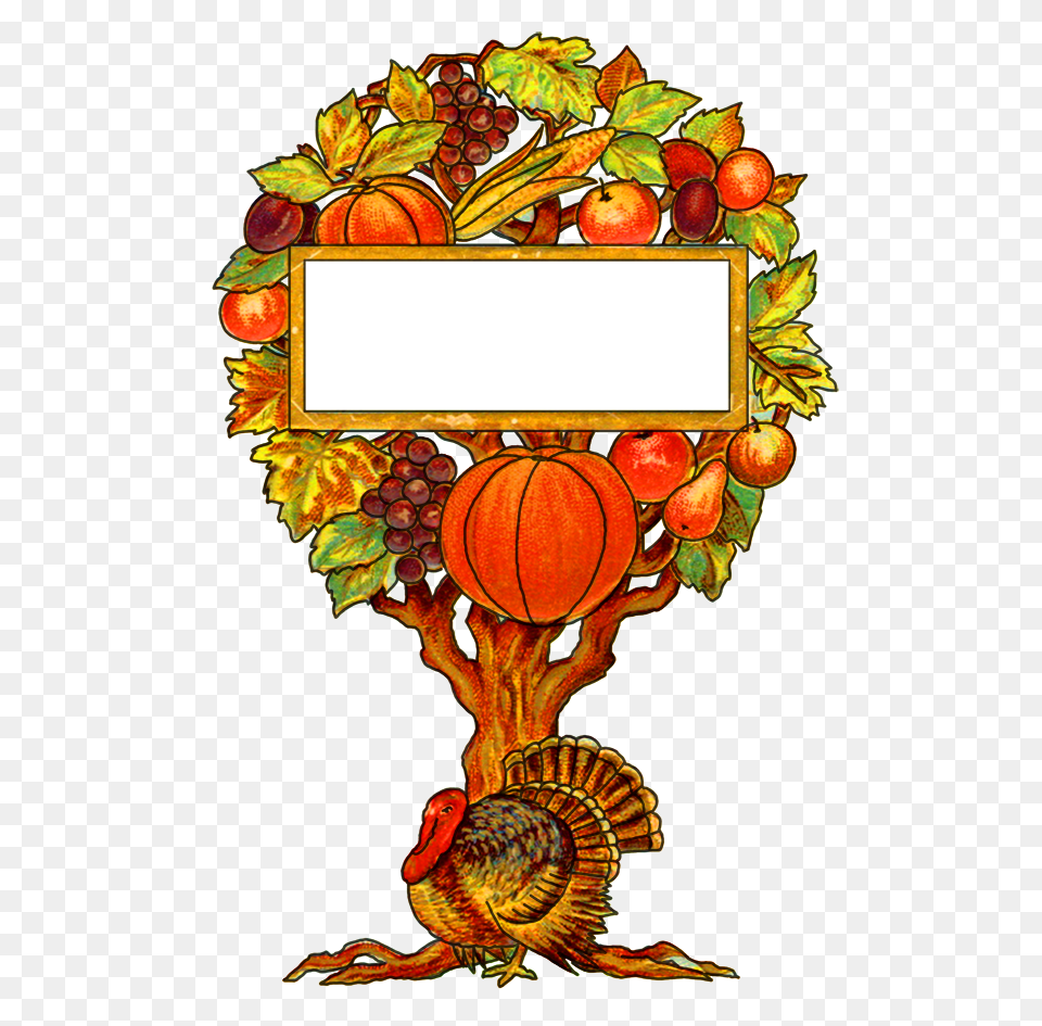 Happy Thanksgiving Clipart, Art, Animal, Bird, Plant Png
