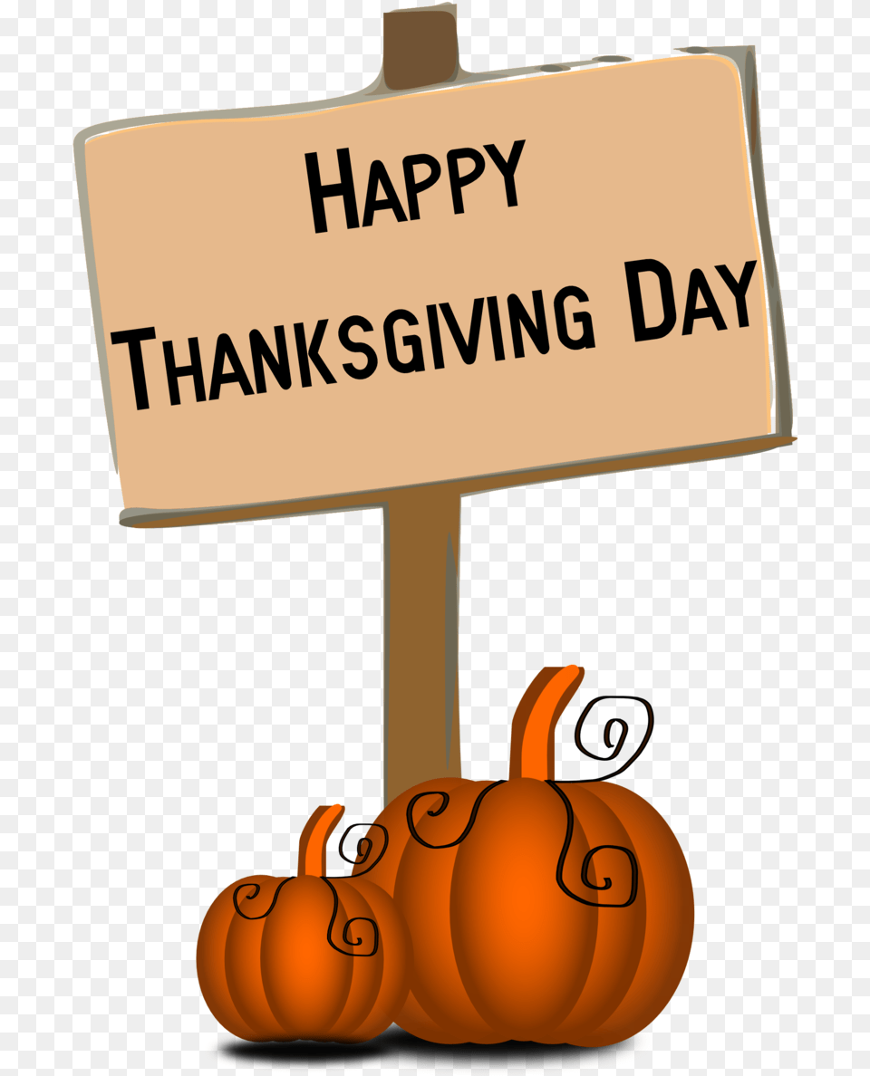 Happy Thanksgiving Day Clip Art Happy Thanks Giving Signs, Food, Plant, Produce, Pumpkin Free Png Download