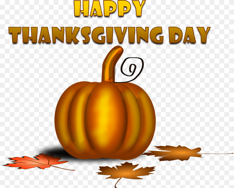 Happy Thanksgiving Day Clipart, Food, Plant, Produce, Pumpkin Free Transparent Png