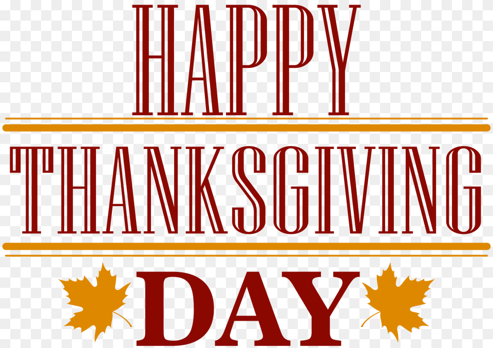Happy Thanksgiving Day Text, Logo Free Png Download