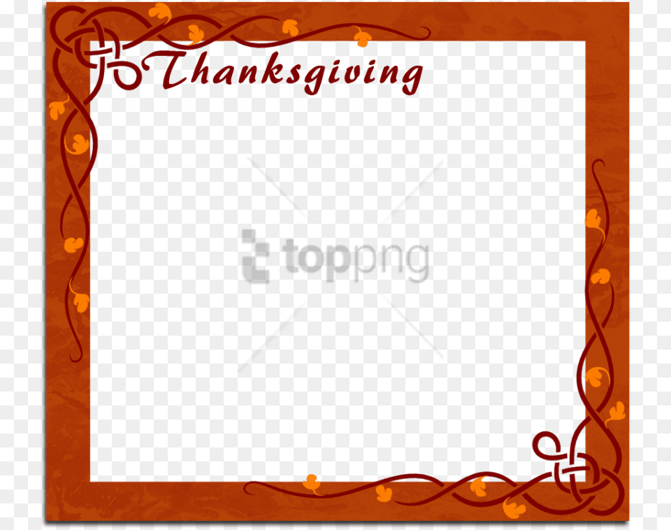 Happy Thanksgiving Picture Frame, Text Free Transparent Png