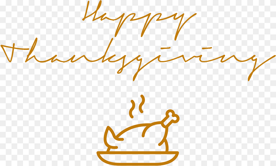Happy Thanksgiving Signature Smoking Turkey Happy Thanksgiving Transparent, Text, Handwriting Png