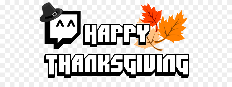 Happy Thanksgiving Twitch Fan, Leaf, Plant, Tree, Clothing Png Image
