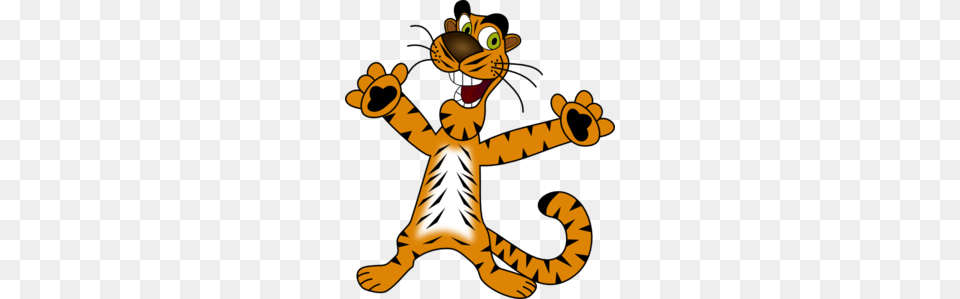 Happy Tiger Clip Art, Electronics, Hardware, Animal, Bear Png