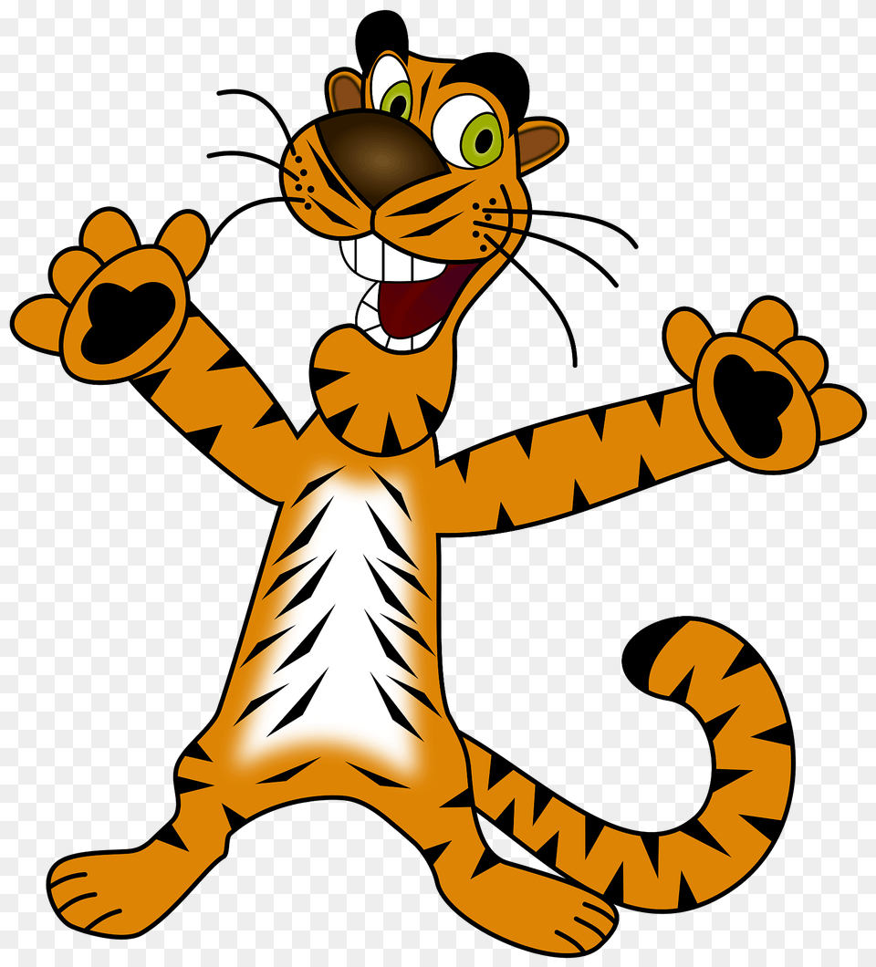 Happy Tiger Clipart, Cartoon, Animal, Kangaroo, Mammal Free Png Download