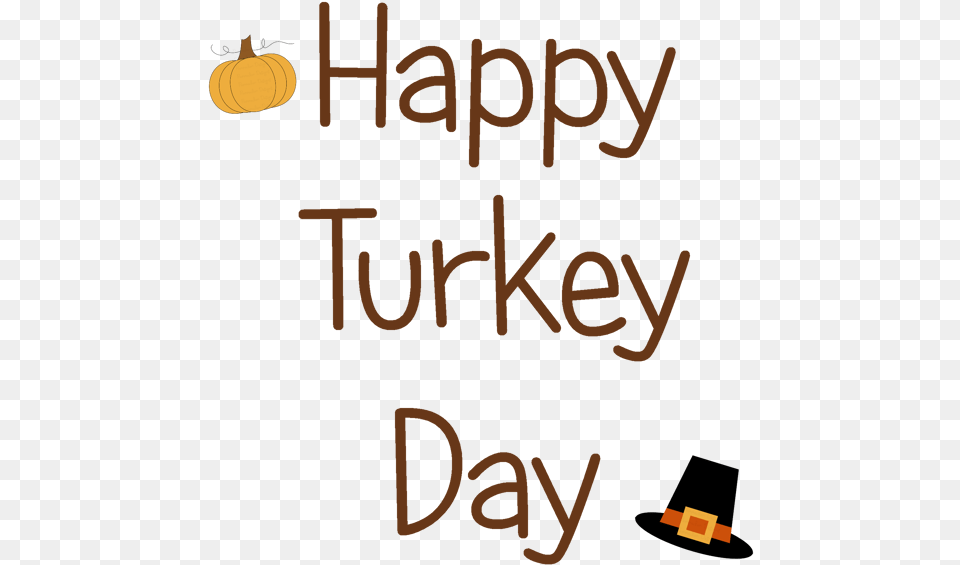 Happy Turkey Day Clip Art, Text Free Transparent Png