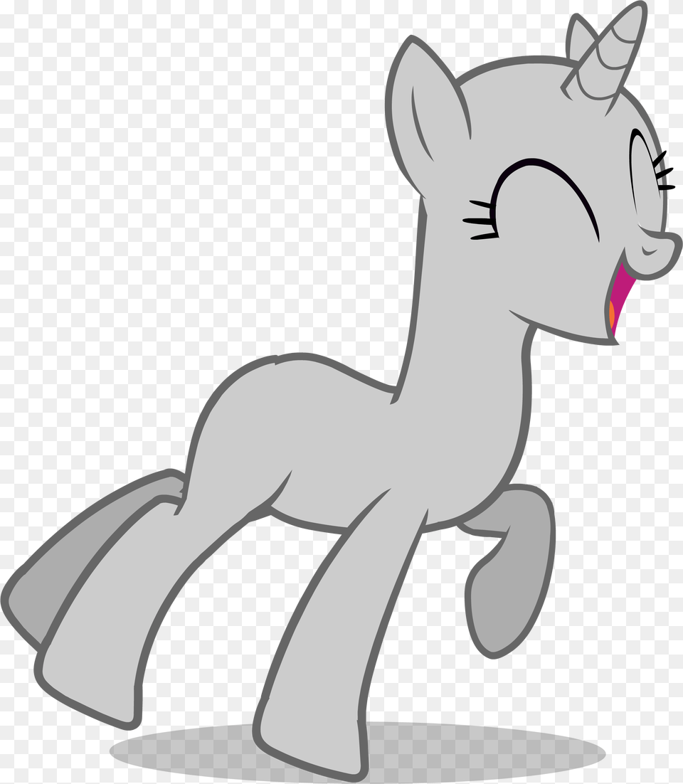 Happy Unicorn Pony Jumping My Little Pony Base, Animal, Kangaroo, Mammal Free Png Download