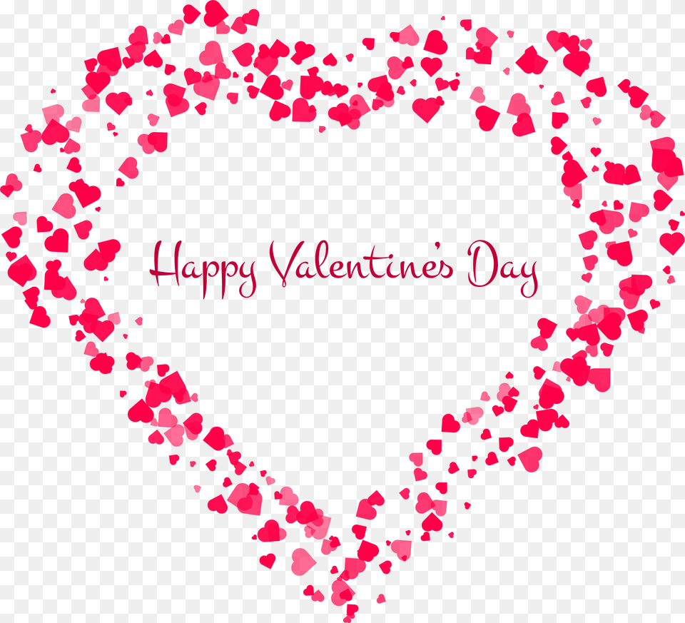 Happy Valentine S Day Decorative Heart Transparent, Flower, Petal, Plant Png Image