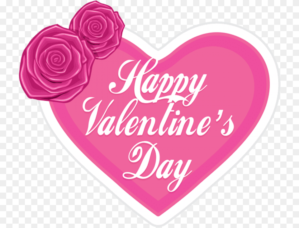 Happy Valentine S Day In Pink Heart Happy Valentines Day Pink Heart, Birthday Cake, Food, Dessert, Cream Free Png