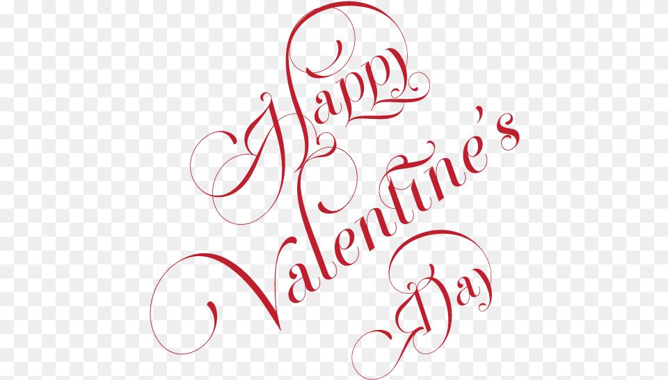 Happy Valentine39s Day Curly Valentine39s Day, Calligraphy, Handwriting, Text, Gas Pump Free Png Download