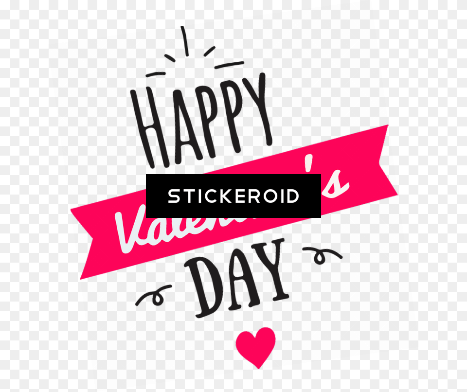 Happy Valentines Day, Logo, Advertisement Png Image