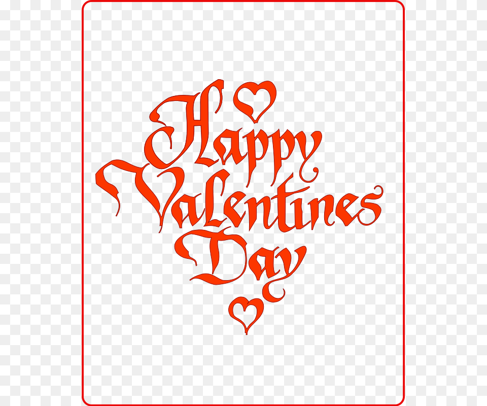 Happy Valentines Day, Calligraphy, Handwriting, Text, Dynamite Png Image