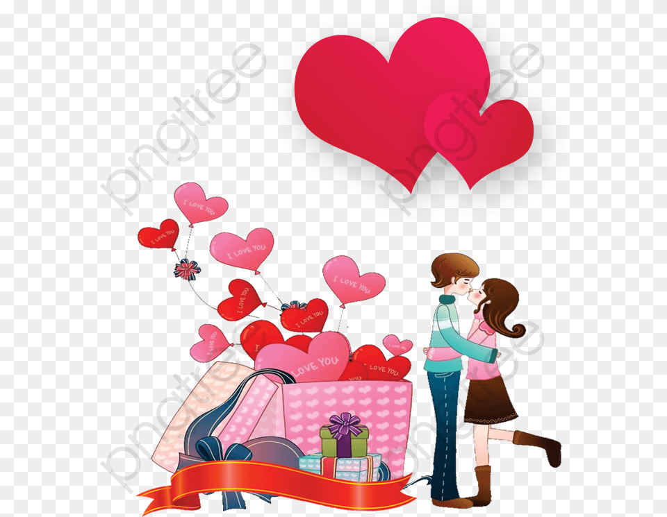 Happy Valentines Day Clipart Romantic Good Morning Love Clipart, Balloon, Adult, Female, Person Free Transparent Png