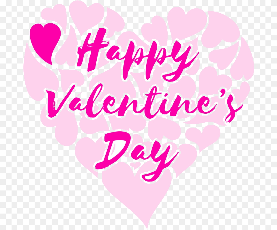 Happy Valentines Day Clipart Valentine S Title With Graphic Design, Heart Png Image