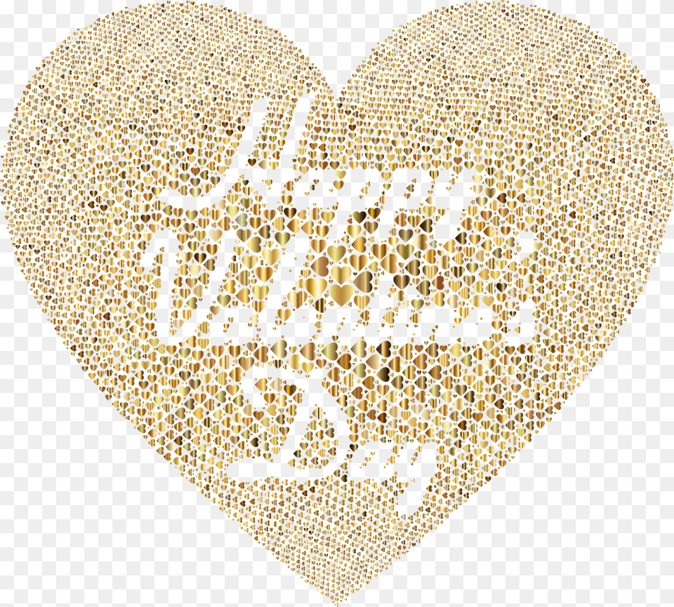 Happy Valentines Day Gold, Chandelier, Lamp, Heart Png