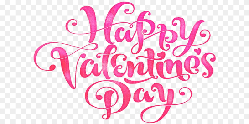 Happy Valentines Day Hair, Text, Handwriting Free Png Download
