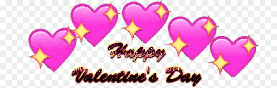 Happy Valentines Day Heart Emoji No Background Free Png Download
