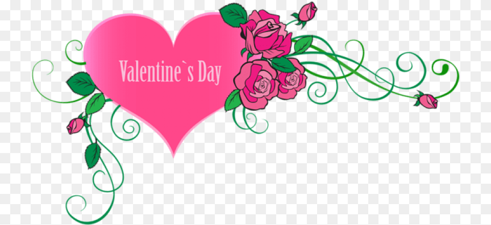 Happy Valentines Day Photo, Art, Floral Design, Graphics, Pattern Free Png Download
