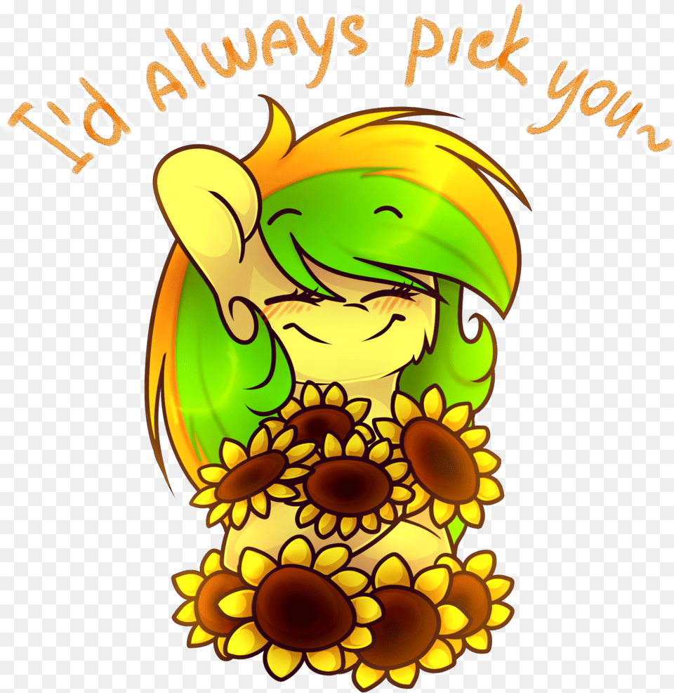 Happy Valentines Day Sunflower, Graphics, Art, Baby, Person Png Image