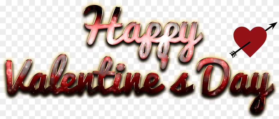 Happy Valentines Day Word, Text Png Image