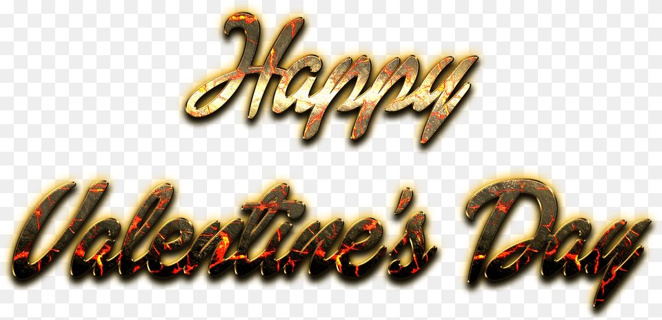 Happy Valentines Day Word Pic Gold Happy Valentines Day, Text Free Transparent Png