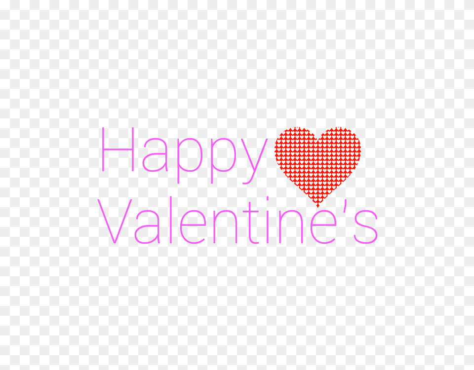 Happy Valentines Modern Purple Text, Heart Free Png Download