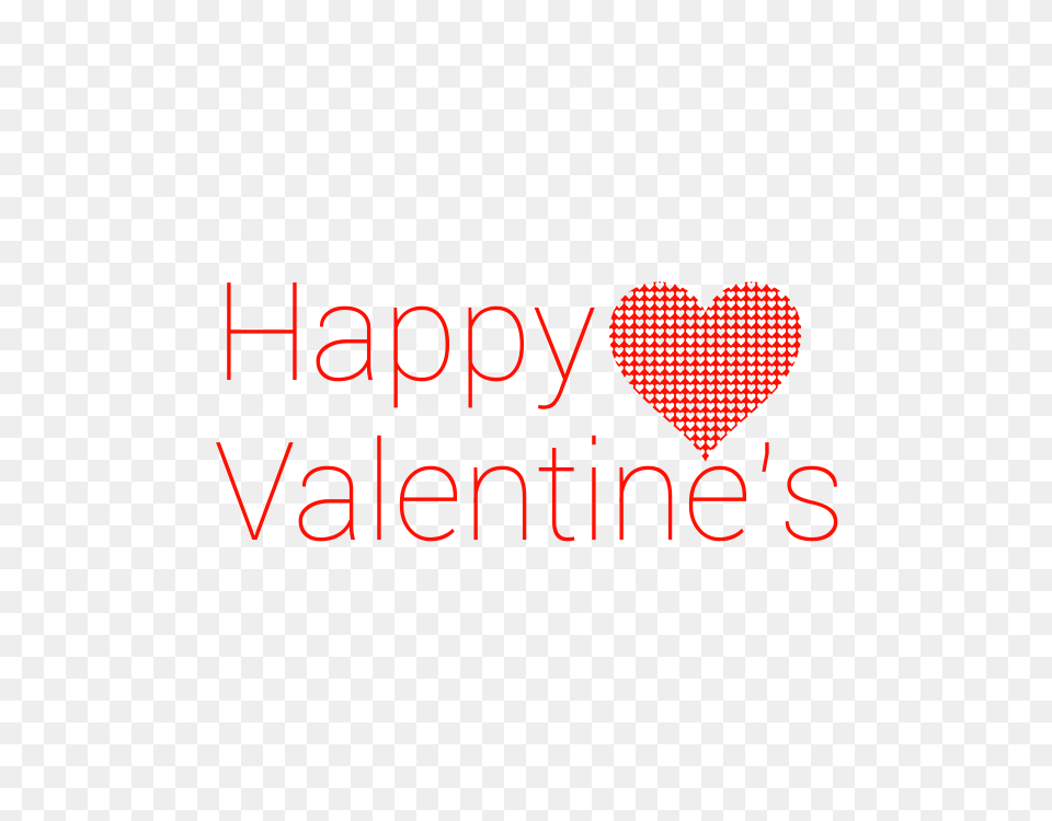 Happy Valentines Modern Text Red Heart, Logo Free Transparent Png