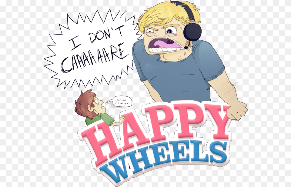 Happy Wheels Pewdiepie Happy Wheels, Book, Comics, Publication, Baby Png Image