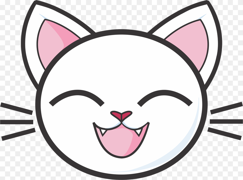 Happy White Cat Icons, Disk Free Png