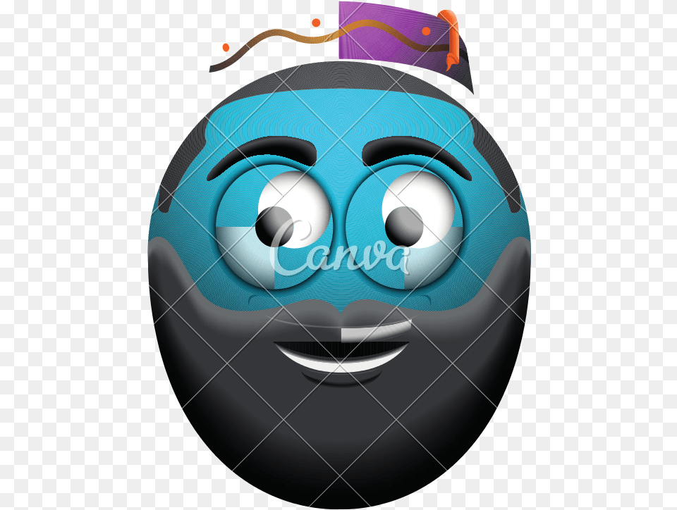 Happy Wise Man Emoji Cartoon, Sphere Png