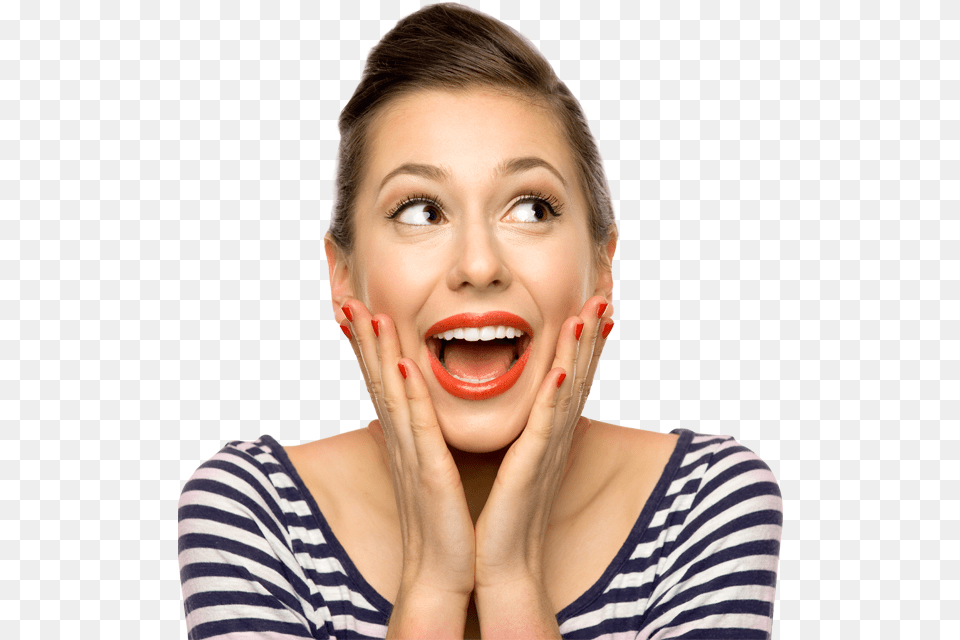 Happy Women With Face, Adult, Surprised, Person, Head Free Transparent Png