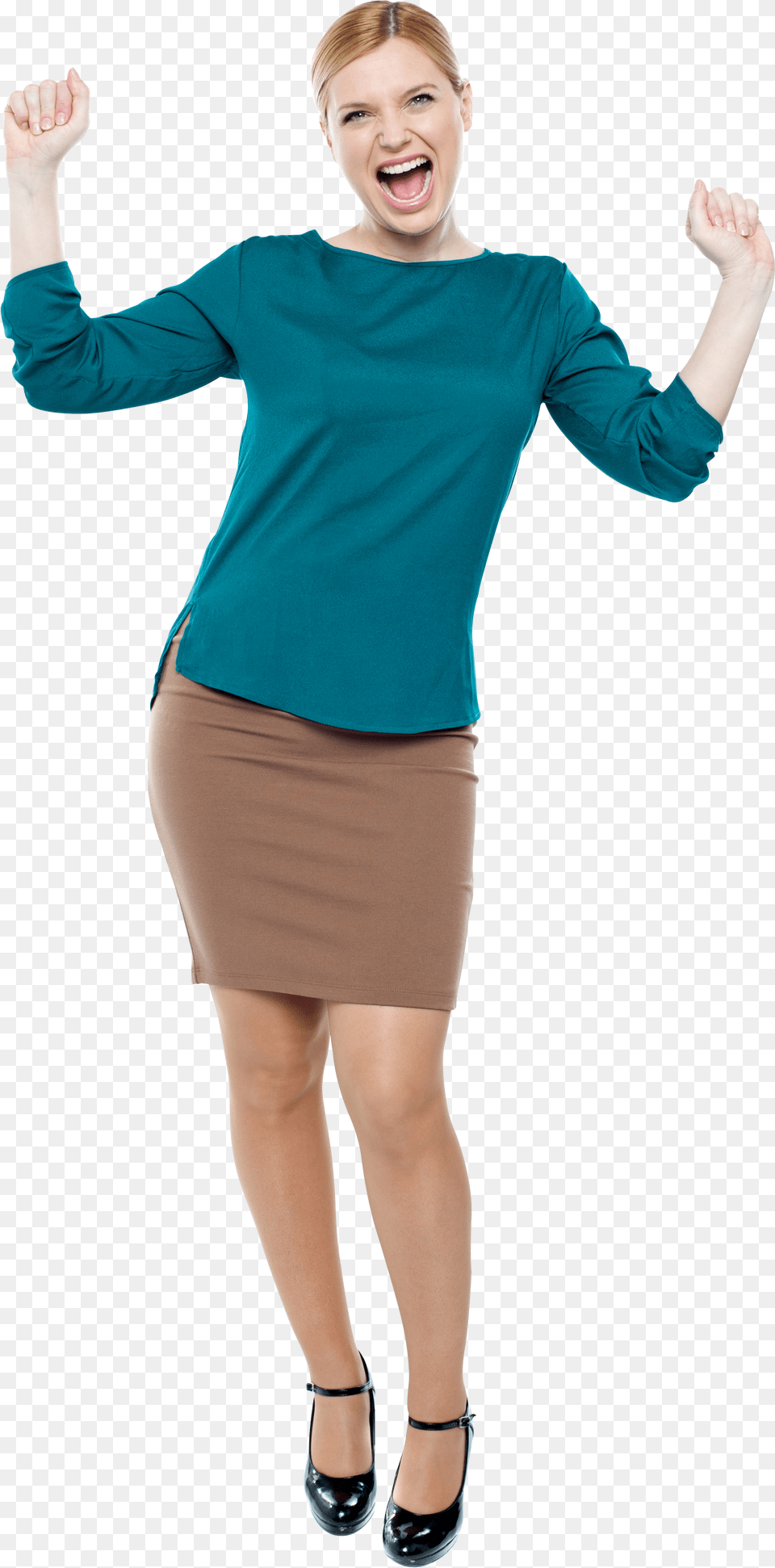 Happy Women Woman Standing Happy, Animal, Bird, Canary Png