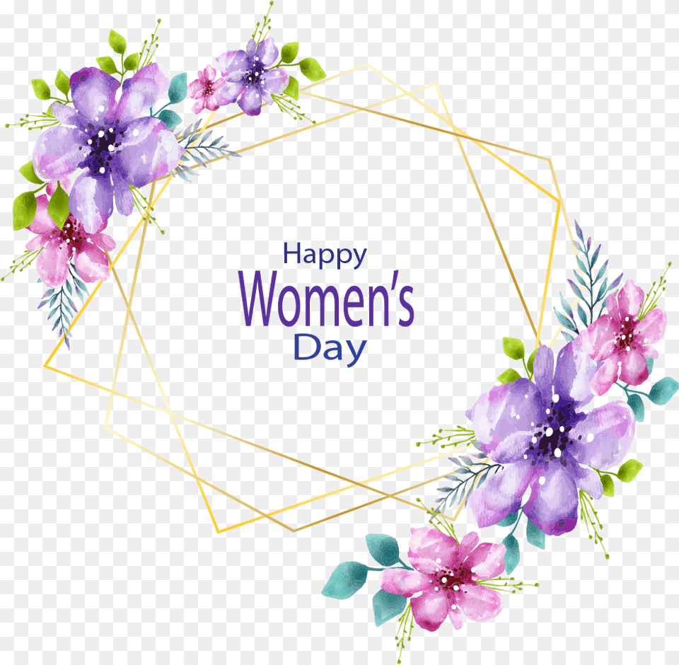 Happy Womens Day Image International Day, Flower, Plant, Art, Graphics Free Png