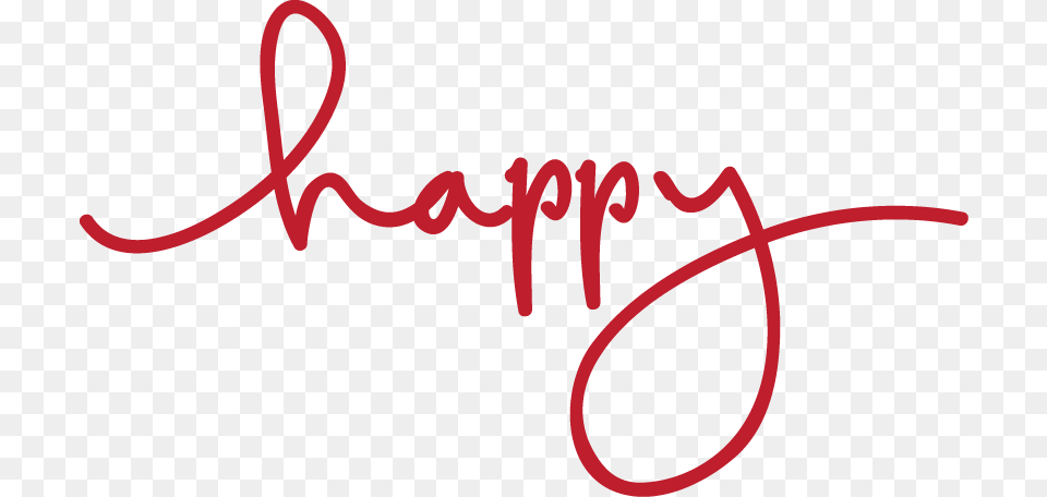 Happy Word, Handwriting, Text Png