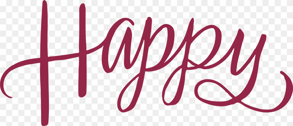 Happy Word Svg Cut File Happy Word, Handwriting, Text Free Png Download