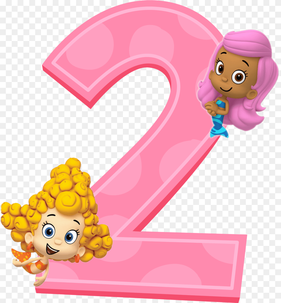 Happybirthday 2 Bubbleguppies Bubble Guppies Number 2, Symbol, Text, Doll, Toy Png Image