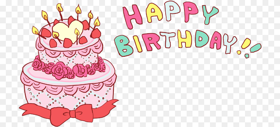 Happybirthday Birthdaycake Freetoedit, Birthday Cake, Cake, Cream, Dessert Free Transparent Png