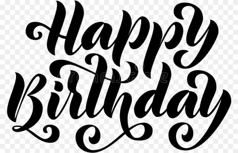 Happybirthday Happy Birthday Calligraphy Freetoedit Calligraphy, Letter, Text Free Png